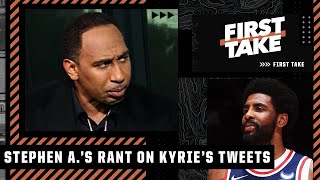 Stephen A. rants about Kyrie Irving's latest tweets critiquing the media | First Take