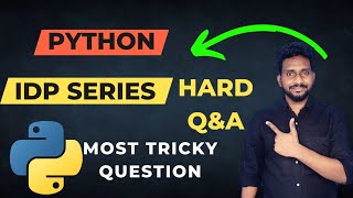 Python IDP Exam Question & Answer | How Pass #idp test Python Tutorial #crack
