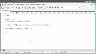 PHP Tutorial using String Functions String Position Part 1