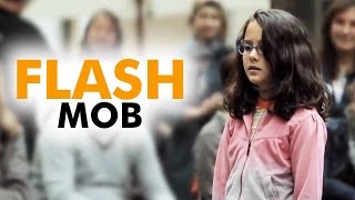 AMAZING - Flash Mob -  Started by one little girl -  Ode to Joy