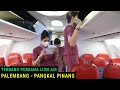 Terbang Perdana Lion Air Palembang - Pangkal Pinang, Intip Persiapan dalam Pesawat Sebelum Boarding