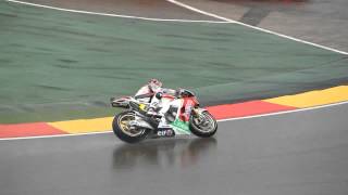 Stefan Bradl MotoGP corkscrew rain Motorland 2012