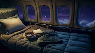 Jet Engine Airplane White Noise | Study, Sleep, Relax | 10 Hours Calming Flight Sound ASMR