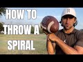 How To THROW A PERFECT SPIRAL