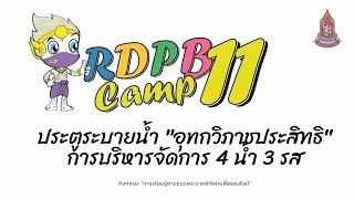 การเรียนรู้ตามแนวพระราชดำริผ่านสื่อออนไลน์:ประตูระบายน้ำอุทกวิภาชประสิทธิ การบริหารจัดการ 4 น้ำ 3 รส