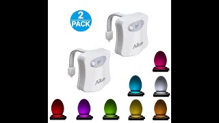 Ailun White Toilet Night Light installation instruction 8 Colors