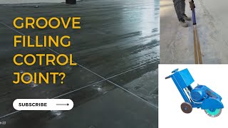 Groove Cutting \u0026 Filling| Control Joint In Concrete Flooring.