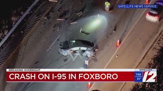 Multiple people injured in crash on I-95 in Foxboro