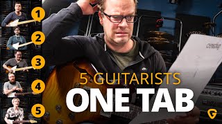 5 Guitarists, 1 Tab - The Hard Truth About Guitar Tabs