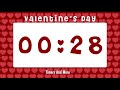 20 minute valentine’s day timer no sound