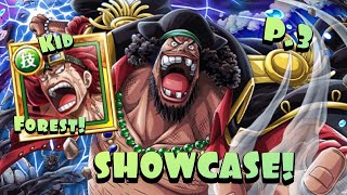 [OPTC] MAGNETIC FOREST! SUPER EVOLVED BLACKBEARD SHOWCASE! 6*+ V1 BlackBeard v Kid Forest!!