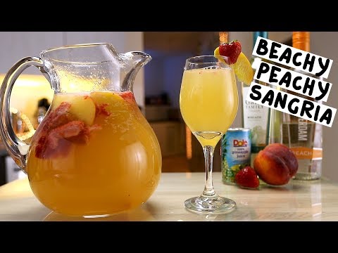 Beachy Peachy Sangria - Tipsy Bartender Beachy Peachy Sangria - Tipsy Bartender