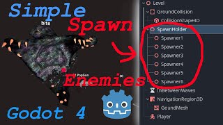 Spawn Enemies in Godot 4 (Wave System) Super Simple!