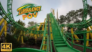 Turbulence POV (Front Row, 4K 60 FPS), Adventureland Mack Spinning Coaster | Non-Copyright