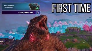 A Godzilla fanboy's first time as Godzilla in Fortnite