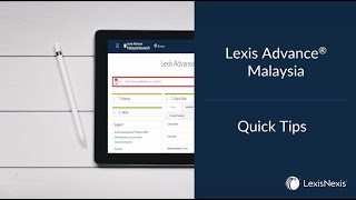 Quick Tips | Lexis Advance: Enhanced Legislation Search