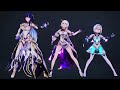 raiden mei ，kiana，bronya california gurls mmd honkai impact 3rd 崩壊3rd