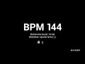 metronome bpm 144 hi hat