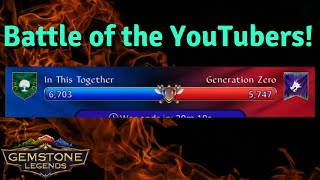 YouTuber showdown in Gemstone Legends and a very exciting war!