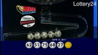2017 06 13 Mega Millions Numbers and draw results
