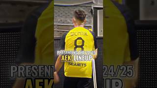 AEK FC 2024/25 LINEUP! #aekathens #football #edit #superleaguegreece #aek.