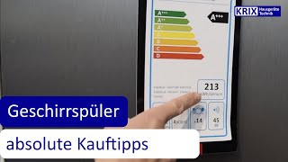 VOR Geschirrspüler KAUF UNBEDINGT darauf achten | Nie wieder ohne diese Tipps