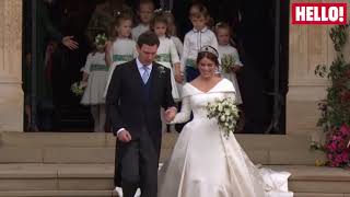Princess Eugenie and Jack share first kiss after royal wedding