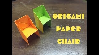 How to make an origami chair step by step - Easy crafts