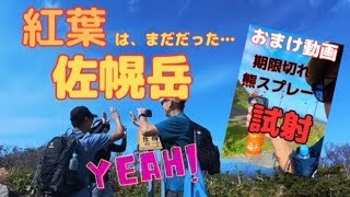 北海道の山【佐幌岳(1,059m】紅葉登山!?佐幌岳(桜山)登山⛰️紅葉はまだ早かった…