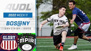 2022 AUDL: Boston Glory at New York Empire | Week 11 | Game Highlights