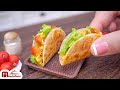 Tasty Miniature Chicken Tacos Recipe | New Snack Idea by Miniature Cooking | ASMR Cooking Mini Food