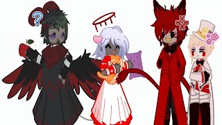 You feed Adam { Hazbin hotel x gacha} {Fallen Emily + demon Adam au}