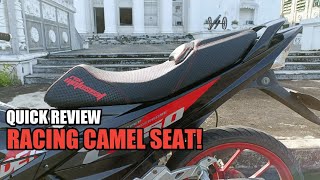 Quick Review of my Racing Camel Seat | Suzuki Raider 150 Carb | Jhunie MotoVlog