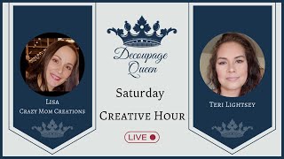 Join Lisa of Crazy Mom Creations and Teri Lightsey this Saturday, February 1st at 3PM EST