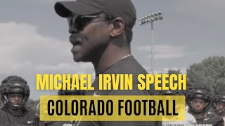 Michael Irvin Gives EPIC MOTIVATIONAL SPEECH to Colorado Football Team!