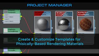 Create & Customize Templates for Physically-Based Rendering Materials