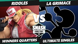 SWT NA Northeast Qualifier Match - Riddles (Terry) Vs. LA GRIMACE (Game \u0026 Watch) SSBU Ultimate