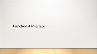 Java 8- Functional Interface and Its Interview Questions