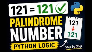 Palindrome Number in Python | Easy Explanation with Code