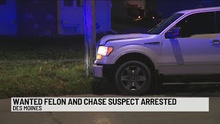 Wanted felon accused of leading DMPD officers on chase arrested