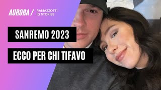 La finale Sanremo di Aurora.. ECCO PER CHI TIFAVA! - Aurora Ramazzotti stories