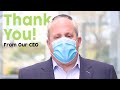 A Thank You Message From Our CEO