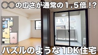 【変わった間取り】初めての一人暮らしはDK住宅がおすすめ！充実設備の１DK物件を内見