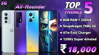 8GB RAM + 256GB | Top 5 Best Phones Under 18000 in 2022 | Best Smartphone Under 18000 | May 2022