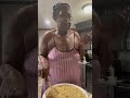 mrs netta cooking her in thanksgiving dressing