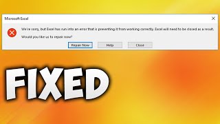 Fix We're Sorry But Excel / Word Has Run Into An Error That Is Preventing It From Working Correctly