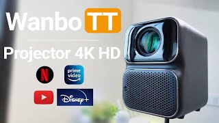 รีวิวโปรเจคเตอร์ Wanbo TT 4K HD ตัวจบรองรับ Dolby Sound Effect โฟกัสอัตโนมัติ NETFLIX แท้