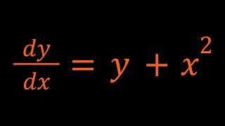 A Non-Homogeneous Differential Equation