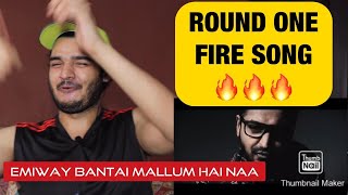 EMIWAY - ROUND ONE REACTION || REAL REACTION *UNCUT* || RTV PRODUCTIONS