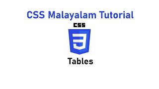 11. Tables | CSS Malayalam Tutorial
